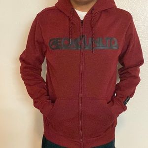 Red jacket very warm inside pockets